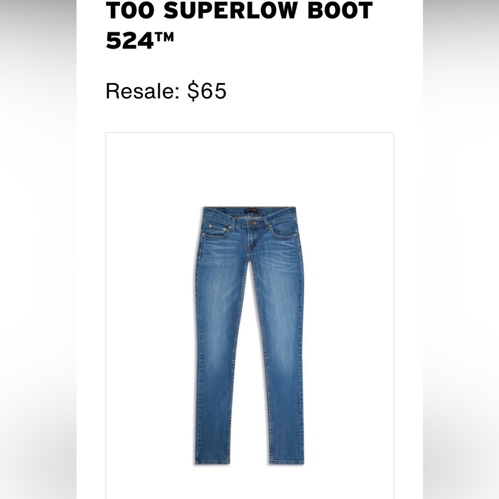 Levi’s Too Superlow 524 jeans